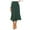 Green, variant on Fesfesfes Skirts for Women Print Casual Ruched Ruffles Pocket Elastic Waist Bohemian Style Skirts
