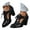 Black, variant on Heel Combat Boots for Women Lace up Fashion Heels Boots Strappy Ankle Booties