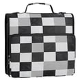 thumbnail image 5 of FORMRS Zipper Binder with Shoulder Strap 2-inch Ring 500 Sheet Capacity File Bag, Black and Gray Plaid Pattern, 5 of 5