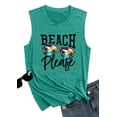 thumbnail image 4 of YI XIANG RAN Summer Beach Tanks for Women Sunglasses Beach Tank Tops Sleeveless Hawaiian Vacation Shirts, 4 of 7