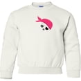 thumbnail image 2 of Inktastic Skull and Crossbones Pirate Girl Youth Sweatshirt, 2 of 4