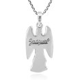 thumbnail image 5 of AeraVida Divine Archangel Zadquiel Sterling Silver Pendant Necklace, 5 of 6