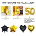 thumbnail image 7 of SPECOOL 50th Birthday Decorations Kit for Men Women, Black Gold Happy 50 Birthday Banner Balloons Supplies, Black Gold and White Paper Pompoms, Forty Year Old Bday Decorations, 7 of 7