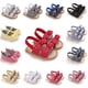 thumbnail image 2 of Sandalias De Bebé Niñas Elegantes Y Cómodas-0-12 Meses De Edad , Sujetador De Gancho Y Bucle Ajustable !, 2 of 4