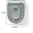 thumbnail image 3 of Cojín para asiento de inodoro JanHm gris 37,5 cm * 42 cm, 3 of 5