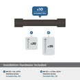 thumbnail image 3 of Amerock Bridgeport 3 inch (76mm) Center-to-Center Oil-Rubbed Bronze Cabinet Pull - 10 Pack, 3 of 5