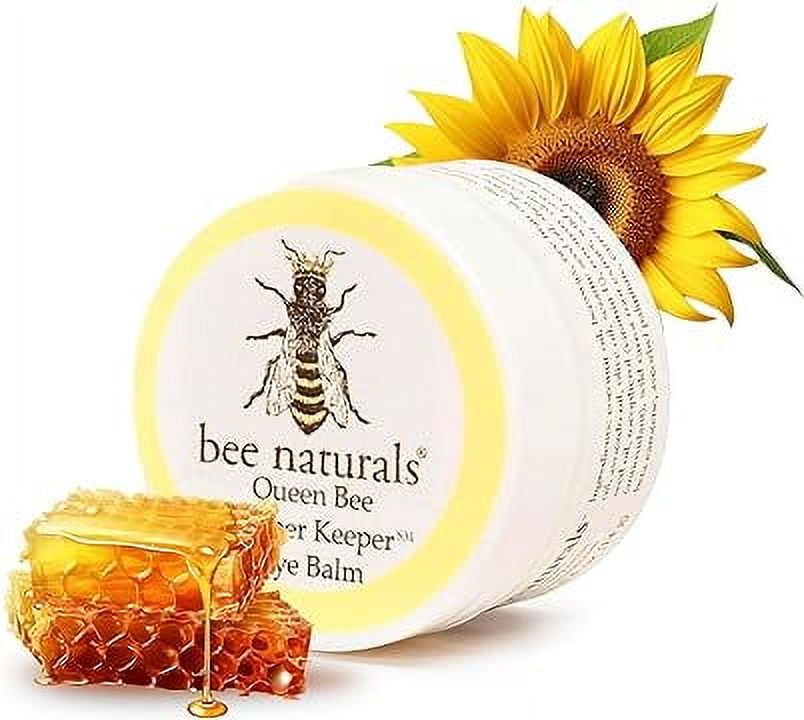 2 PACK Queen Bee Naturals Best Eye Balm Peeper Keeper - Eyelid Cream Reduces Crows Feet, Wrinkles & Fine Lines - Moisturizes Your Skin - Vitamin E + 10 All Natural Nutrient Oils - 0.6 Oz