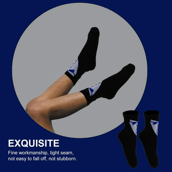 HIAKDOFT 2 Pairs Calf Socks Combed Cotton Comfortable Wear for Ladies Indoor Activity Pink Black Blue