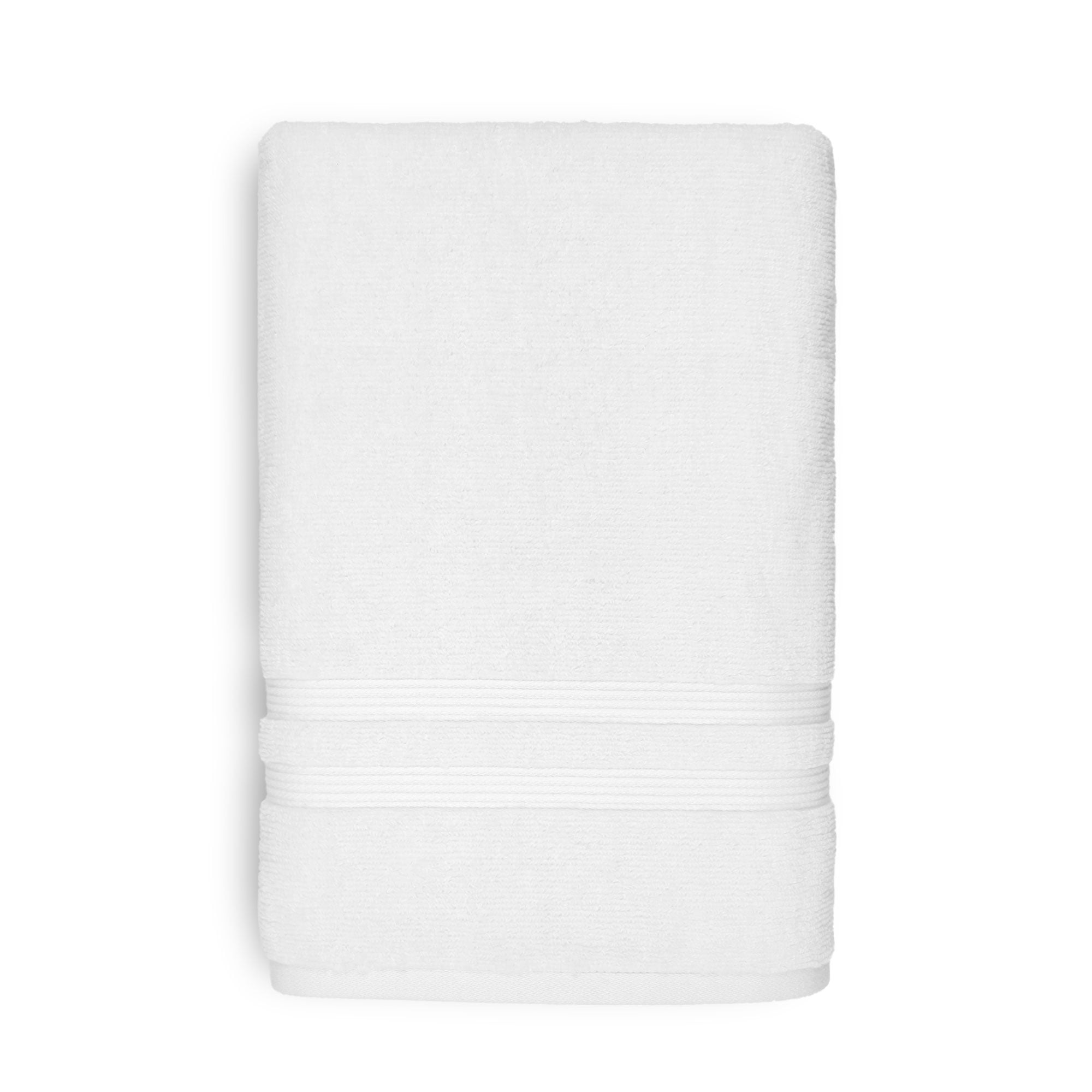Mainstays Performance Cotton Bath Towel, Quick Dry, Fade Resistant, White