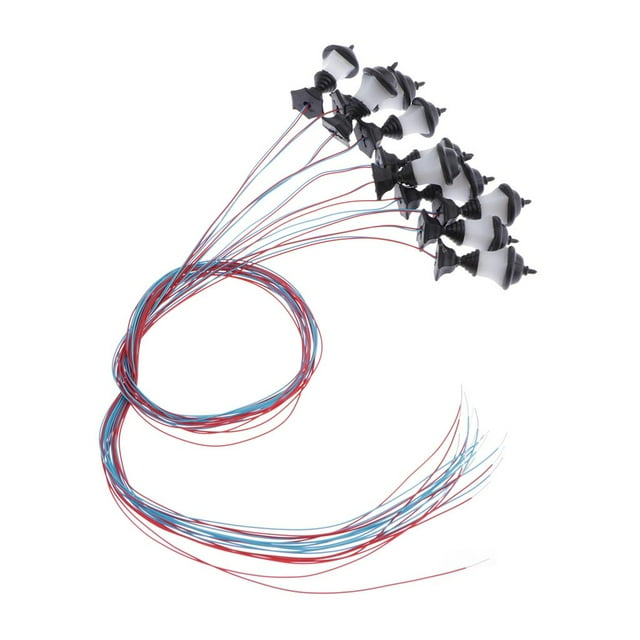 10pcs ferrocarril tren lámpara jardín luz de calle diseño de Zulema HO escala de tren ferroviario LED