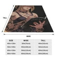 thumbnail image 6 of Death Note Cartoon Printing Throw Blanket, All Seasons Flannel Fleece Blanket, Soft & Warm Plush Blankets for Couch Sofa Bed Camping Travel, 40"x30", 6 of 9