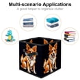 thumbnail image 2 of Pixel Dog Foldable Storage Baskets with Handle, 10.8"x10.5"x10.6" Cube Organizer - Large Capacity Storage Bin Cubes, 2 of 6