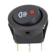 thumbnail image 2 of 5Pcs Fog Light Switch Car On Off Rocker Switch Round 12V Red Led Fog Light Lamp Symbol Car Truck 23X23Mm Dc 12V 20A for Car Van, 2 of 7