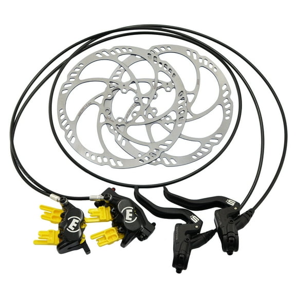 Magura MT5 4-Piston Post Mount Hydraulic Disc Brake Set w/ 180mm Rotors (F R) #MG2555