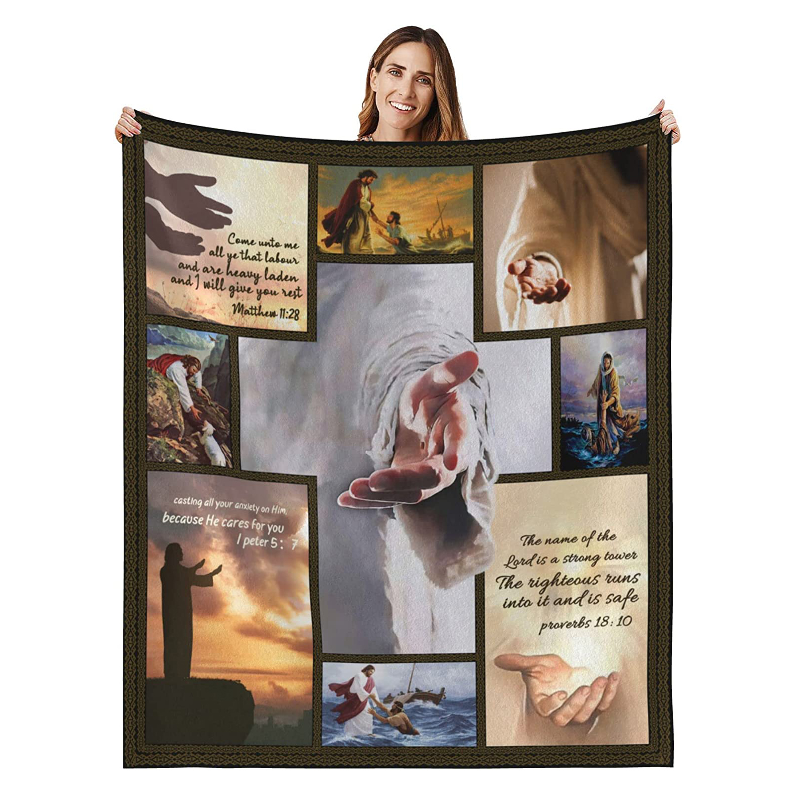 WISH TREE Religious Gift for Women, Inspirational Blankets and Throws