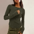 thumbnail image 2 of Annhoo Long Sleeve Shirts for Women Casual Crewneck Knitted Pullover Tops Fall Winter Slim Warm Sweaters, 2 of 7