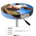 thumbnail image 2 of Blue Sky Meadow Cute Cow Round Bar Stool Seat Covers, Elastic Round Chair Cover Stool Seat Slipcover Bar Stool Cushions Round Pad for 12-14 inch, 2 of 5
