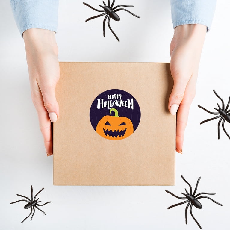 1000PCS Halloween Stickers Roll,Halloween Pumpkin Sticker,Adhesive...
