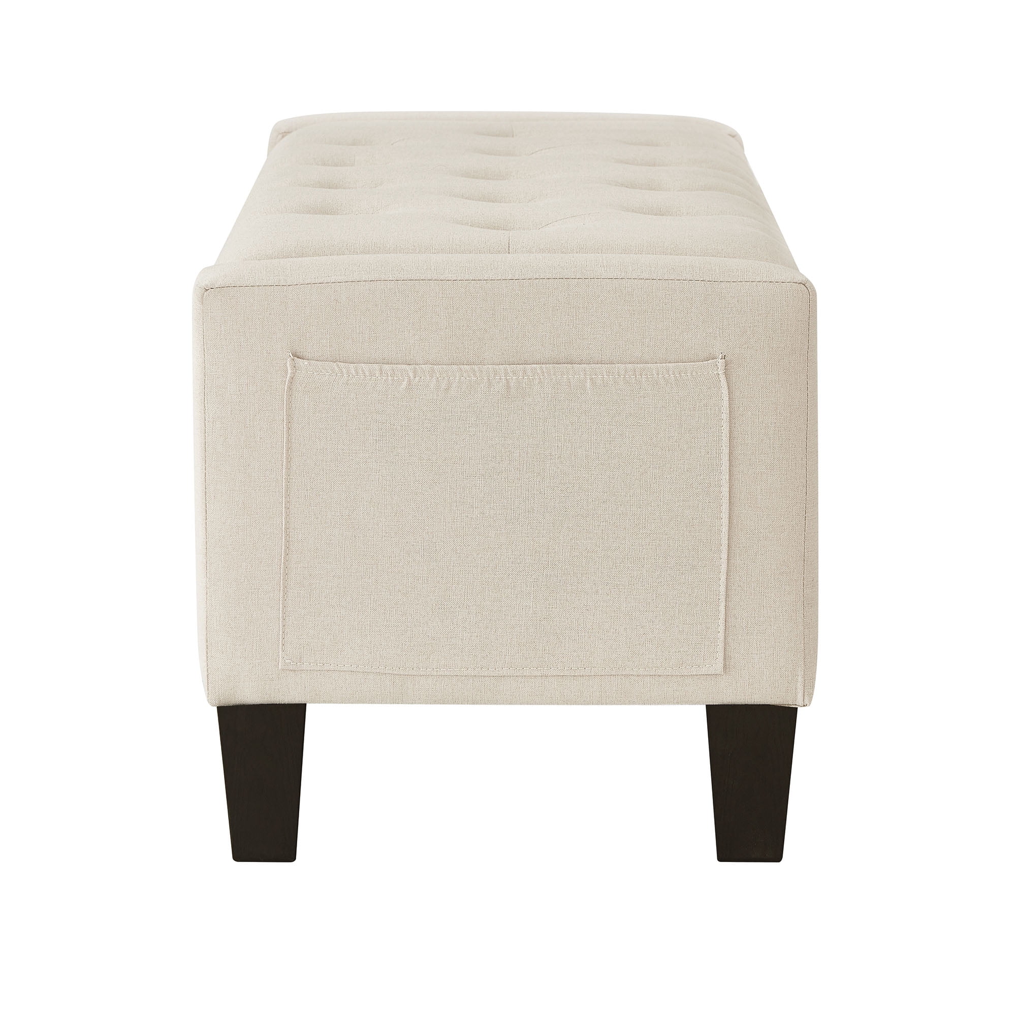 S-HOME Ottoman with Storage, Storage Ottoman Bench with Safety Hinge 350 lbs Weight, Upholstered Entryway Bench with Seating