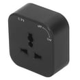 Square Track Adapter Surface Mounted Power Outlet Socket with Indicator Universal Interface 250V