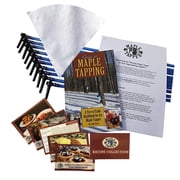 Maple Syrup Tree Tapping Kit  (10) Taps + (10) 3-Foot Drop Line Tubes + 1-Quart Sap Filter  Dark Blue Premium Food Grade Tubing - Recipe Cards, and 80 Page Illustrated Guide to Maple Tapping Book