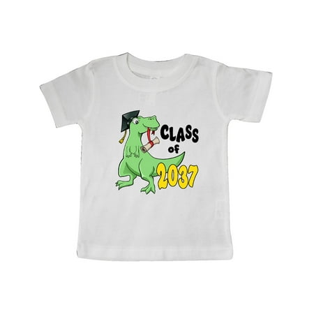 

Inktastic Class of 2037 Green Dinosaur with Cap and Diploma Gift Baby Boy or Baby Girl T-Shirt