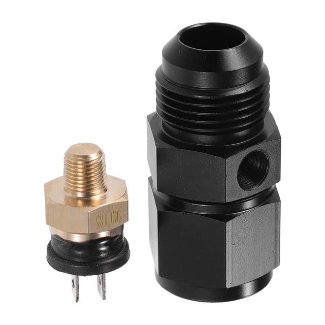 Unique Bargains 1 Set Auto Engine Temperature Cooling Fan Switch Thread-On AN Fitting Adapter 12AN 200'F On-185'F Off