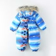 thumbnail image 5 of Tqyyweavej Toddler Snowsuit Baby Boys Girls One Piece Winter Outfit Infant Ski Suit Thick Fleece Coat Hoodies Warm Jumpsuit 24M-5T, 5 of 9
