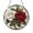 Acrylic 3.5 Inch, variant on Decorative Rose Love Heart Window Hanging, Elegant Floral Romance Accent for Warm Interior Decoration