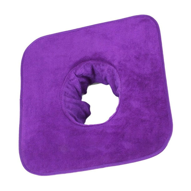 Toalla para mesa de masaje, protector para mesa de masaje, cómoda toalla para almohada facial Violeta oscuro