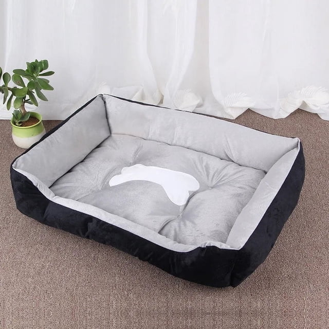 For Dogs Pet Cat Large Bed Comfortable Soft Dog Cushion Accessorys Square Plush Puppy Sofa Bed Petkit Basket for Dog Supplies ShopWise Round
