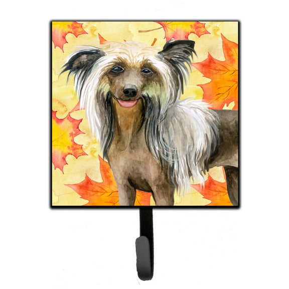 Chinese Crested Fall Leash or Key Holder Yellow