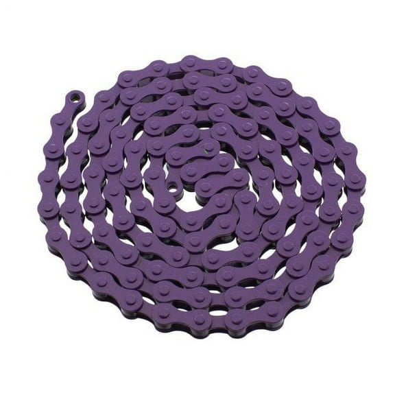 YBN S410 Bicycle Chain (1-Speed, 1/2 x 1/8-Inch, 112L) Purple