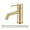 Gold, variant on Premium Modern Bathroom Faucet,Single-hole vanity mount design,Streamlined contemporary styling,Ideal for modern bathroom vanities and sinks,Easy installation,Matt Black