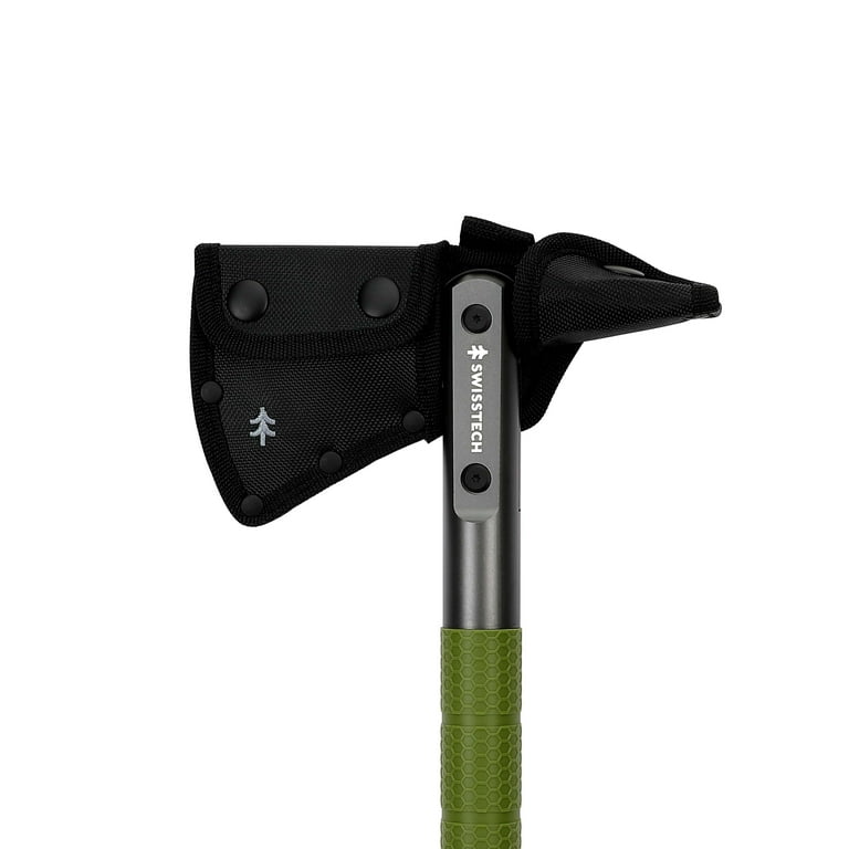 Swiss Tech Beilwerk Camping Hatchet, Stainless Steel Head