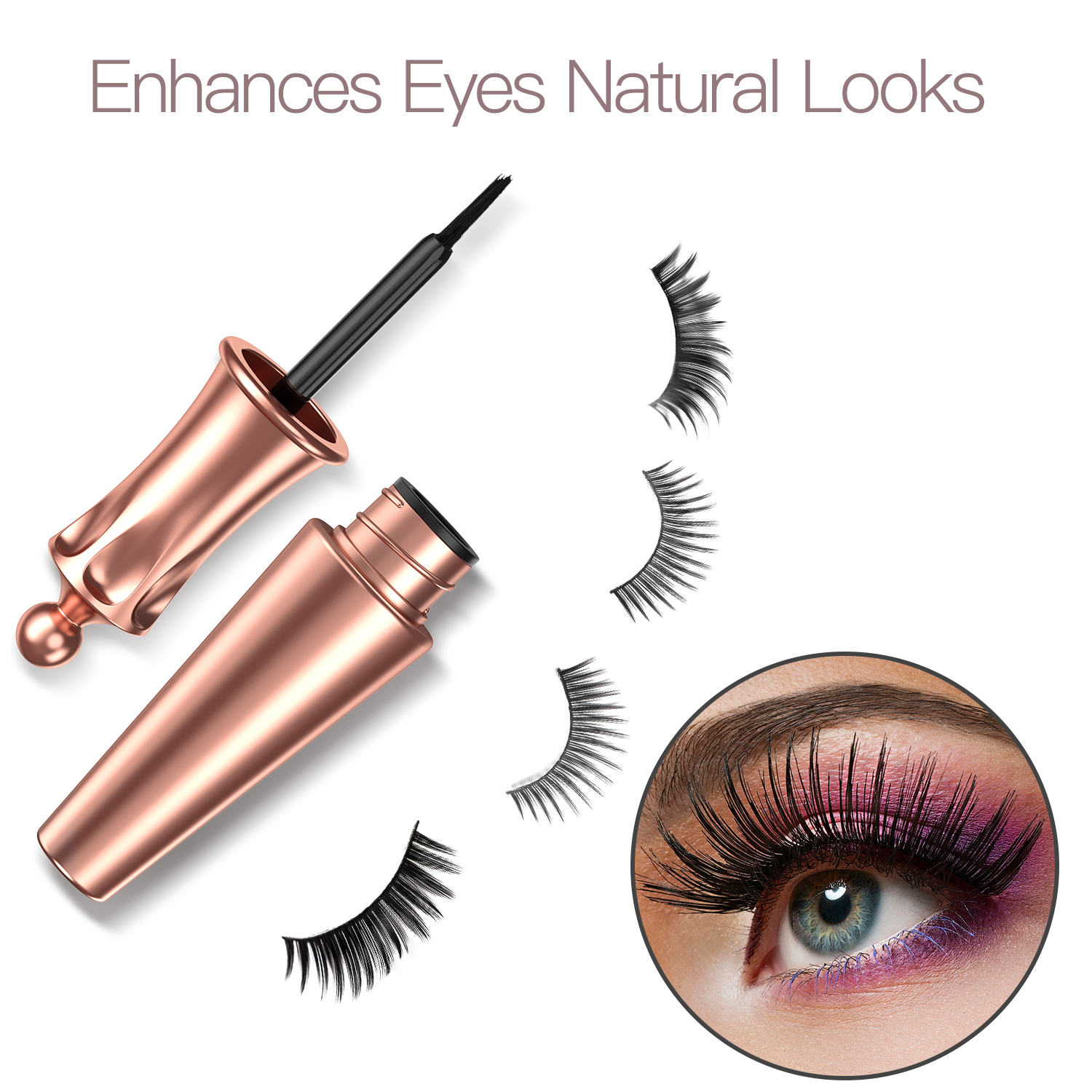 magnetic liner eyeliner eyelashes lash kit liquid 1pcs pairs tweezers walmart