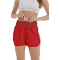 thumbnail image 3 of Shorts de Course et d'Entraînement Taille Haute pour Femmes 2,5 Pieds' avec Doublure et Poche Arrière à Fermeture Éclair, 3 of 6