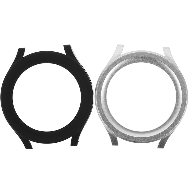 Miangastore Smartwatch Case Cover Galaxy Watch5 Pro Silver Tempered Glass 2Pcs 2.04X1.85X0.39in