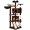Brown, variant on EnjinZZ 57in Height Cat Tree Condo Multi-Level Kitten Tower Cat House Furniture