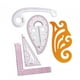 thumbnail image 1 of Juego de reglas métricas Macarena Regla de diseño de costura curva francesa 5 piezas, 1 of 8