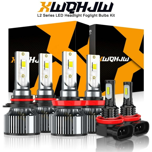 For Ford Escape 2017 2018 2019 6X Bulbs LED Headlight High Low Beam   Fog Light