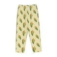thumbnail image 4 of Goofa Yellow Corn Printed Soft Pajama Pants for Women, Wide Leg Comfy Casual Lounge Yoga Pants-XX-Large, 4 of 9