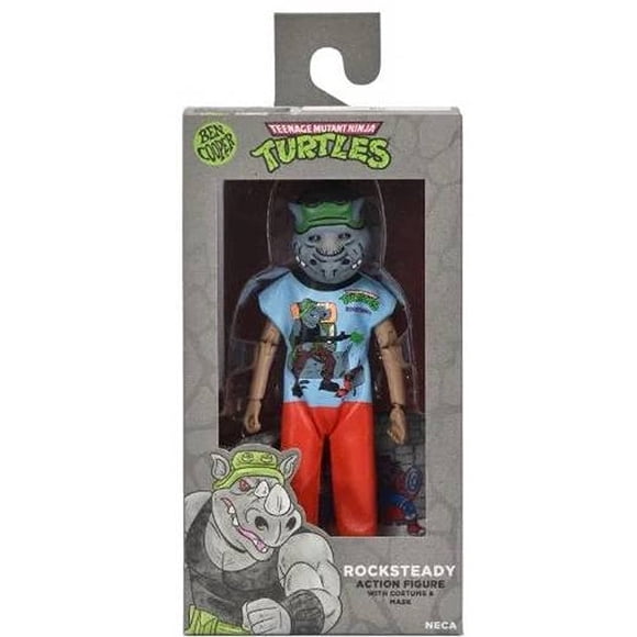 Ben Cooper Monsters Costume & Mask X Teenage Mutant Ninja Turtles Rocksteady Clothed 5.5 Inch Action Figures