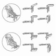thumbnail image 3 of Children Car Safety Seat Footrest Foldable Pram Footrest Adjustable Attachment Support Baby Foot Pedal Rest Holder Accessories Boris, 3 of 5