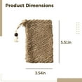 thumbnail image 4 of 6 Pcs Natural Cotton Linen Soap Saver Bags, Exfoliating Scrubber Pouches for Bar Soap, Quick Drying Breathable Mesh Holder, Portable Bathroom & Travel Soap Pouch Set, 3.5 in x 5.5 in/9 x 14 cm, 4 of 5