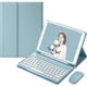 thumbnail image 1 of Funda con teclado para iPad 9 2021 de 10,2 pulgadas, iPad 8, iPad 7 Air 3 Pro de 10,5 pulgadas, con teclado y ratón de colores, lindas teclas redondas retro, colores dulces, teclado, 1 of 7