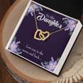 thumbnail image 3 of To My Daughter Love You to the Moon and Back Inseparable Necklace, 3 of 20