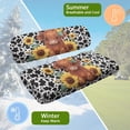 thumbnail image 5 of Yuyamidu Highland Cow Golf Cart Seat Cover Backrest Cover Set of 2 Sunflower Travel Sports Cart Seat Cushion Covers for 2 Person Seats Club Car Golf Cart Accessories, Cow Print, 5 of 7