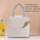 thumbnail image 3 of Bonitas bolsas de almuerzo para mujer, modernas loncheras, organizador de almuerzo térmico impermeable, bolsa de mano con aislamiento para almuerzo (azul marino), 3 of 5