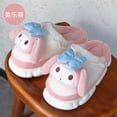 thumbnail image 2 of Lindas pantuflas de algodón de Sanrio Hellokitty Mymelody Cinnamoroll para el hogar, pantuflas de felpa cálidas con suela gruesa para interiores, regalo para niña, 2 of 5